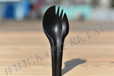 Ложка шведская Wildo spork (чёрная)